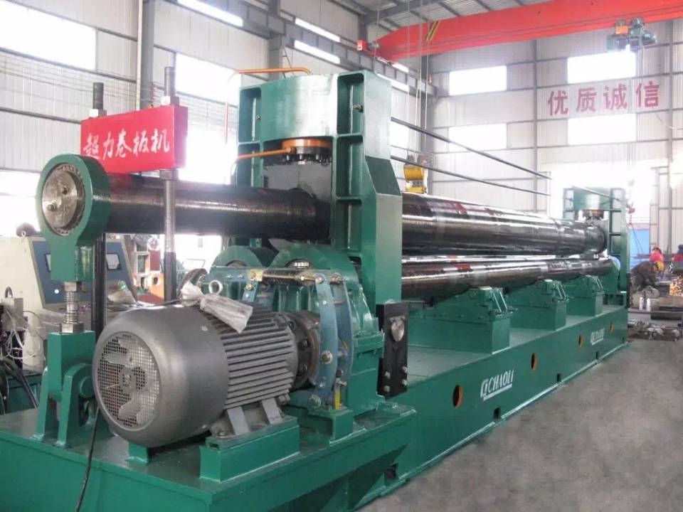 Гидравлическая симметричная 3-валковая машина для прокатки металлических листов