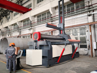 Электрический четырехвалковый листогибочный станок с ЧПУ